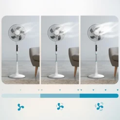 Ventilador de pie Cecotec Energysilence 1600 Moskito 65W antimosquitos mando a distancia blanco
