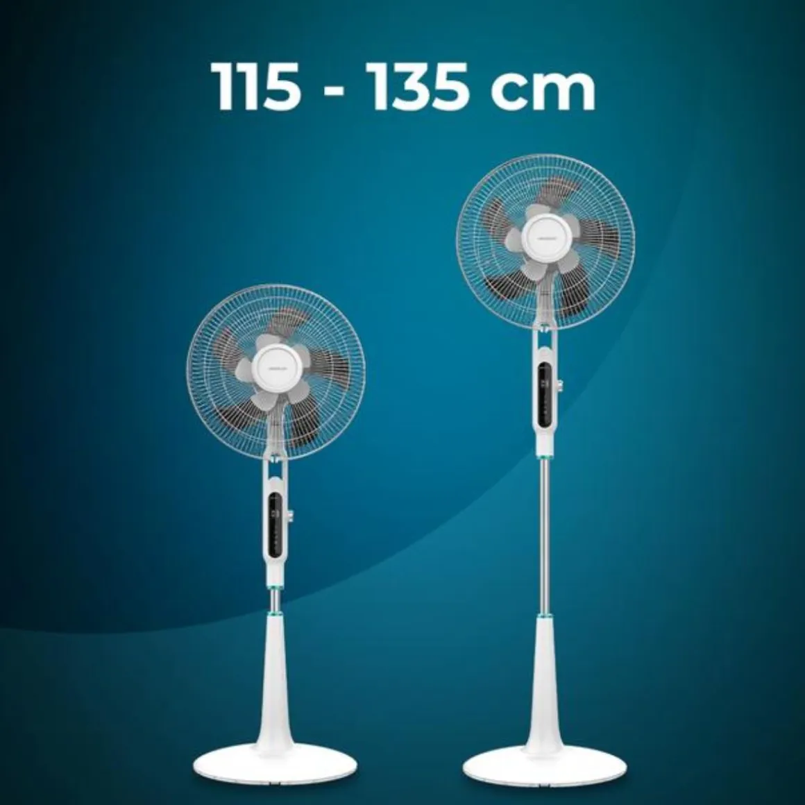 Ventilador de pie Cecotec Energysilence 1600 Moskito 65W antimosquitos mando a distancia blanco