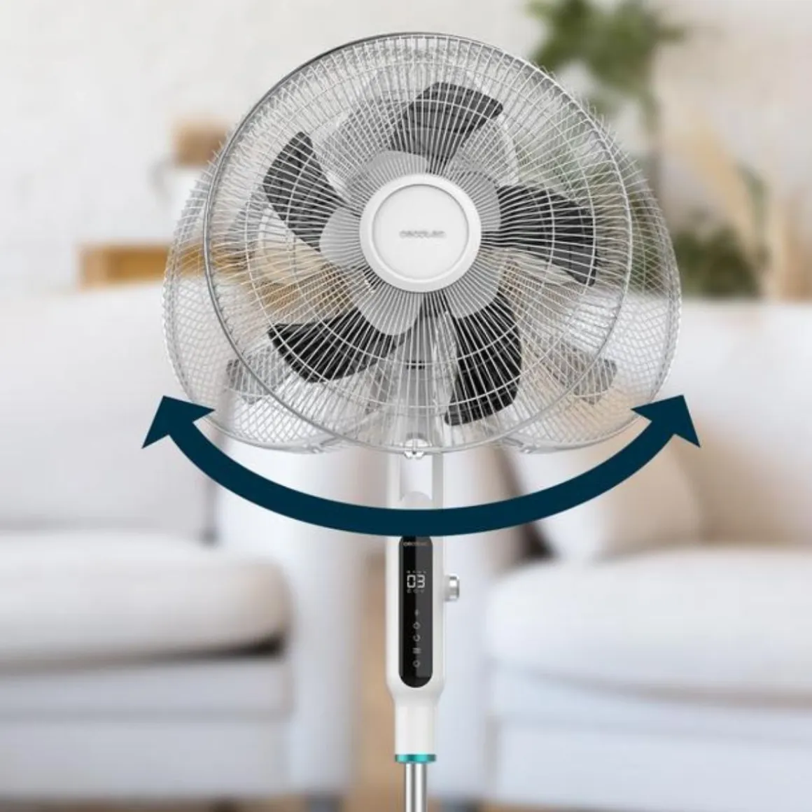 Ventilador de pie Cecotec Energysilence 1600 Moskito 65W antimosquitos mando a distancia blanco