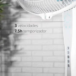 Ventilador de pie Cecotec EnergySilence 530 Power Connected 50W 5 aspas 110-130 cm
