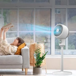 Ventilador de pie Cecotec EnergySilence 900 Cyclone 35W oscilante blanco