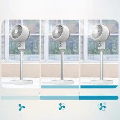 Ventilador de pie Cecotec EnergySilence 900 Cyclone 35W oscilante blanco