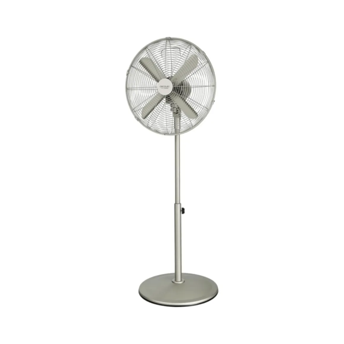 Ventilador de pie Cecotec EnergySilence 610 Steelstyle 50W 4 aspas plata