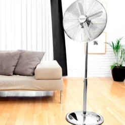 Ventilador de pie Cecotec EnergySilence 620 Retrostyle 50W 3 velocidades inox Ø40x90/125 cm