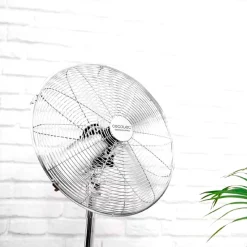 Ventilador de pie Cecotec EnergySilence 620 Retrostyle 50W 3 velocidades inox Ø40x90/125 cm