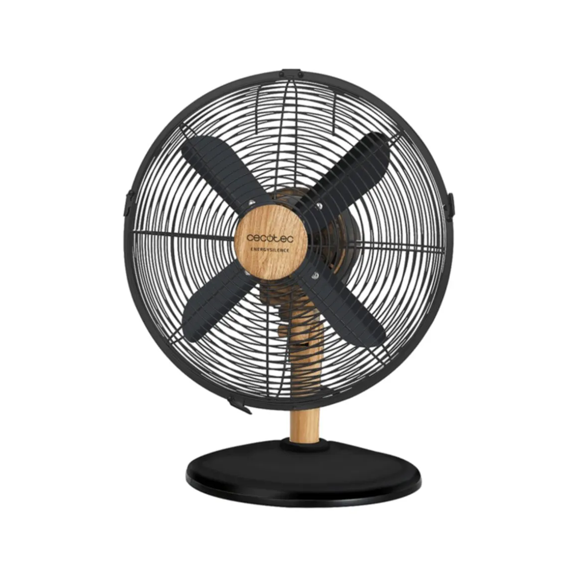 Ventilador de sobremesa Cecotec EnergySilence 600 WoodDesk 40W 4 aspas plata 30 cm