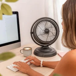 Ventilador de sobremesa Cecotec EnergySilence 1000 RetrooDesk 20W 3 aspas gris