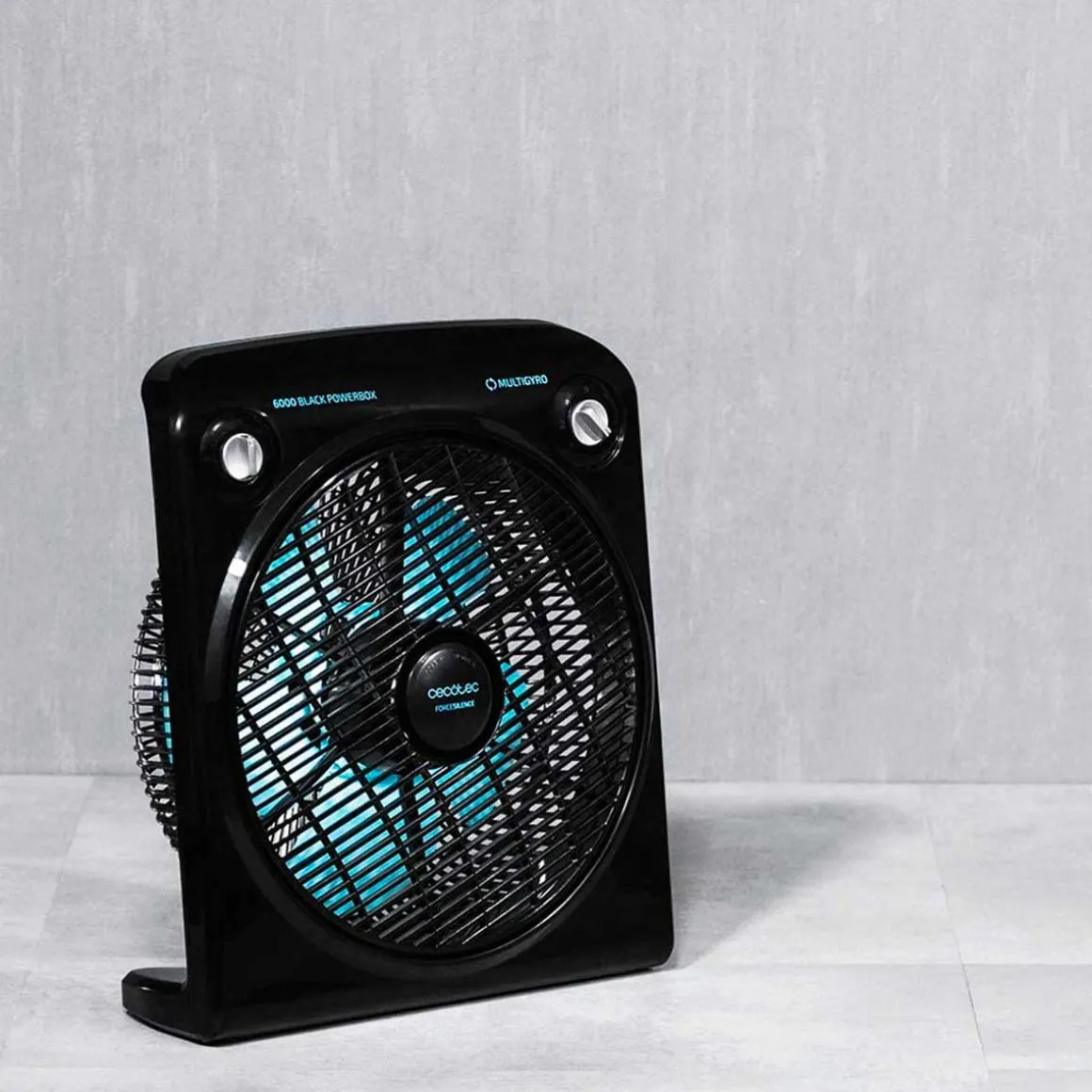 Ventilador de suelo Cecotec EnergySilence 6000 Power Box Black 50W 5 aspas 3 velocidades negro