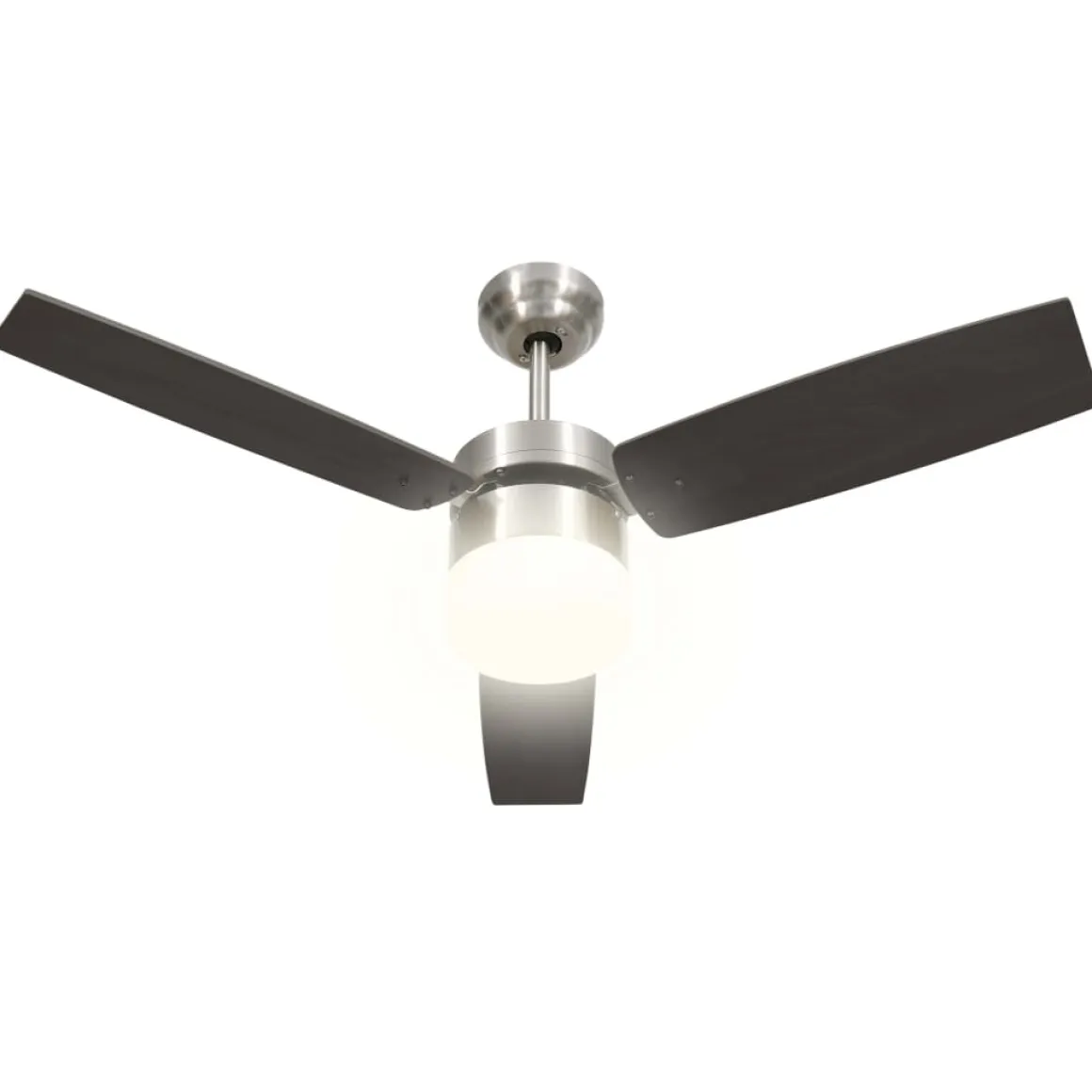 Ventilador de techo Aloe 3 aspas mando a distancia marrón oscuro Ø108 cm