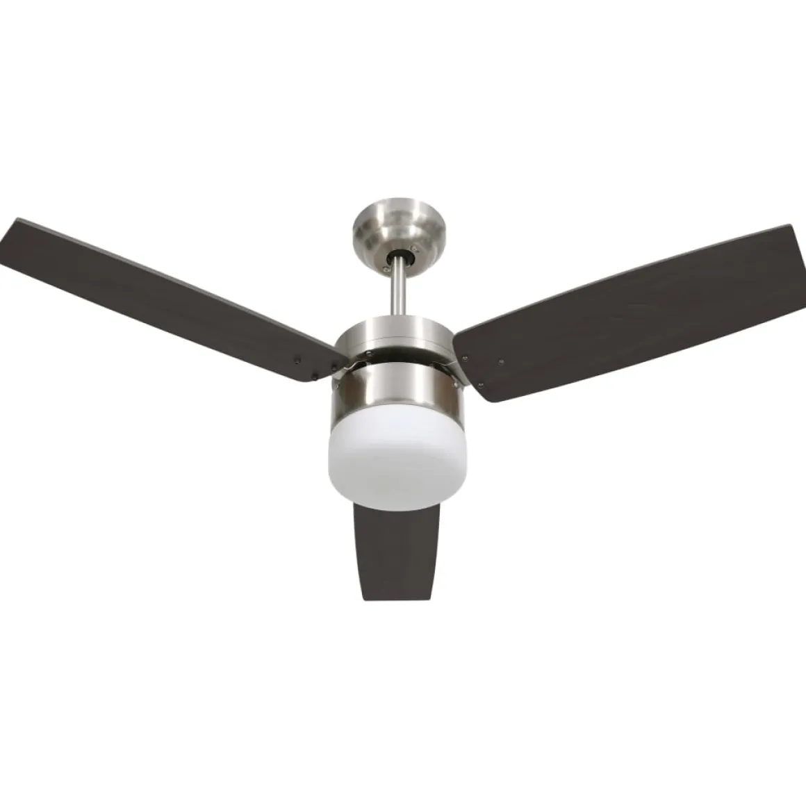 Ventilador de techo Aloe 3 aspas mando a distancia marrón oscuro Ø108 cm