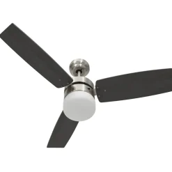 Ventilador de techo Aloe 3 aspas mando a distancia marrón oscuro Ø108 cm