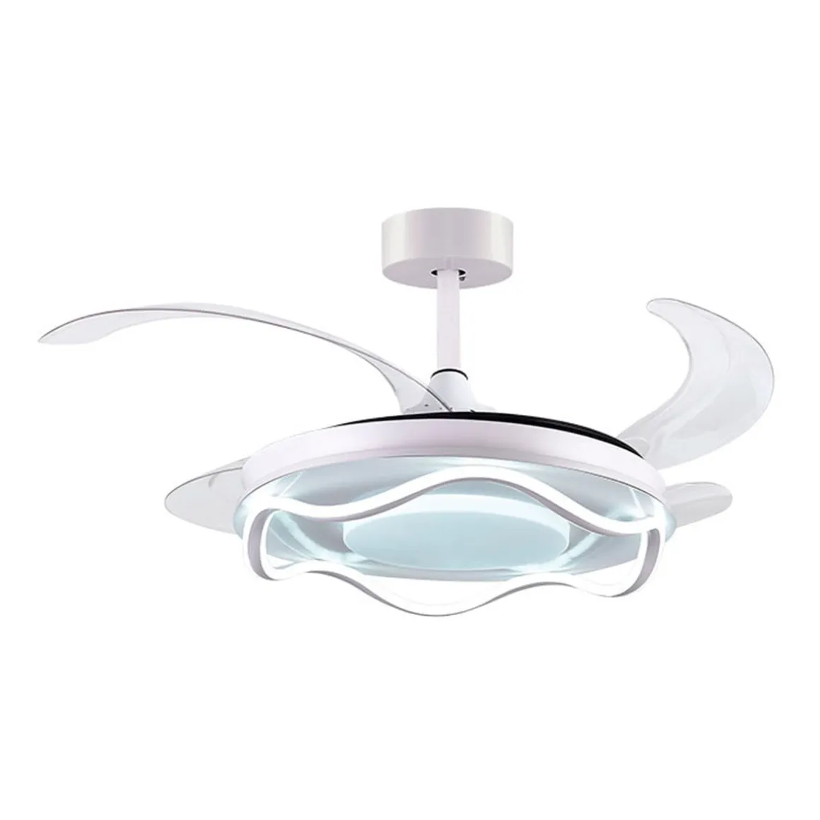 Ventilador de techo Antea Bel Air 80W 4 aspas retráctiles blanco Ø108 cm