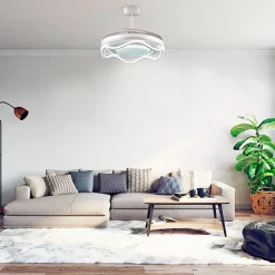 Ventilador de techo Antea Bel Air 80W 4 aspas retráctiles blanco Ø108 cm