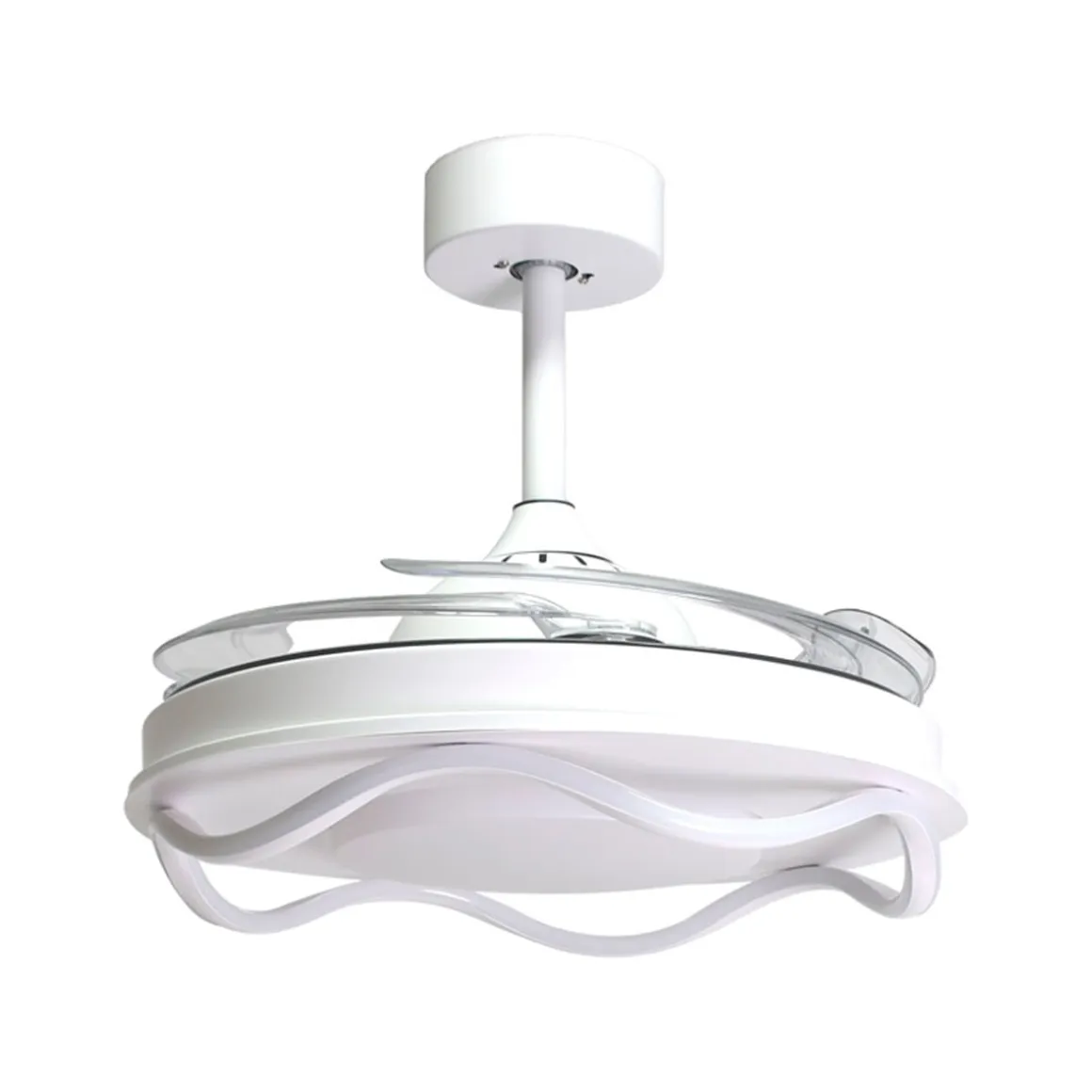 Ventilador de techo Antea Bel Air 80W 4 aspas retráctiles blanco Ø108 cm