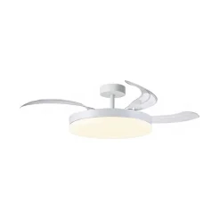 Ventilador de techo Apolo Bel Air 72W 4 aspas retráctiles blanco Ø108 cm [Nuevo 2026]