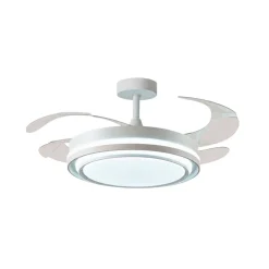 Ventilador de techo Byblos Bel Air 72W 4 aspas retráctiles blanco Ø108 cm