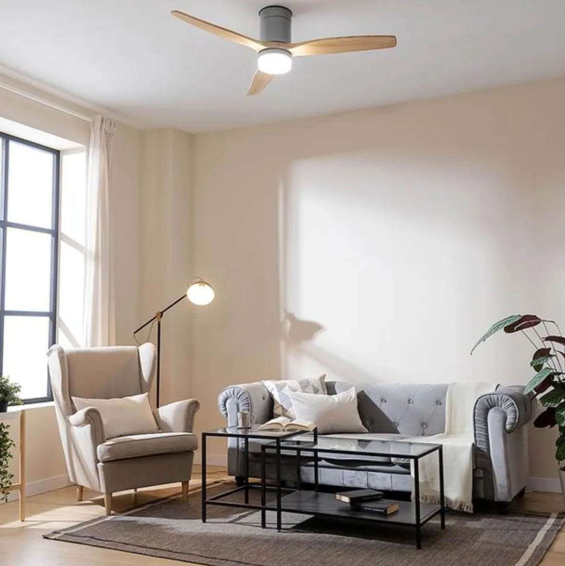 Ventilador de techo Cecotec EnergySilence Aero 5600 Classic 40W 3 aspas 6 velocidades Ø132 cm