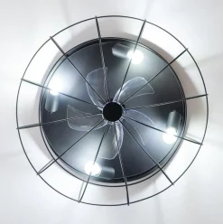 Ventilador de techo Cecotec EnergySilence LampAero 600 20W 5 aspas mando a distancia negro Ø28 cm