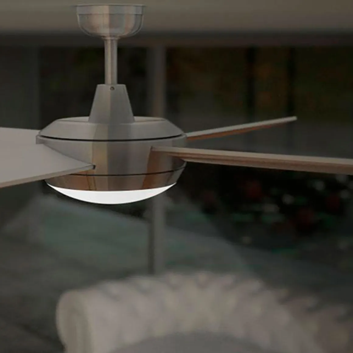 Ventilador de techo Cecotec EnergySilence Aero 570 60W 4 aspas mando a distancia gris