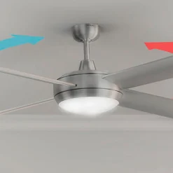 Ventilador de techo Cecotec EnergySilence Aero 570 60W 4 aspas mando a distancia gris