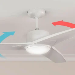 Ventilador de techo Cecotec EnergySilence Aero 550 60W 3 aspas mando a distancia blanco