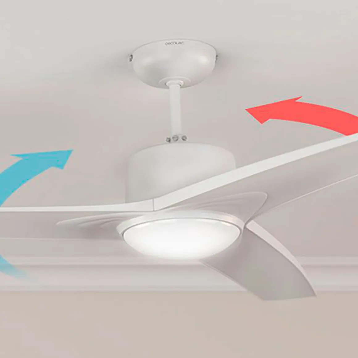 Ventilador de techo Cecotec EnergySilence Aero 550 60W 3 aspas mando a distancia blanco