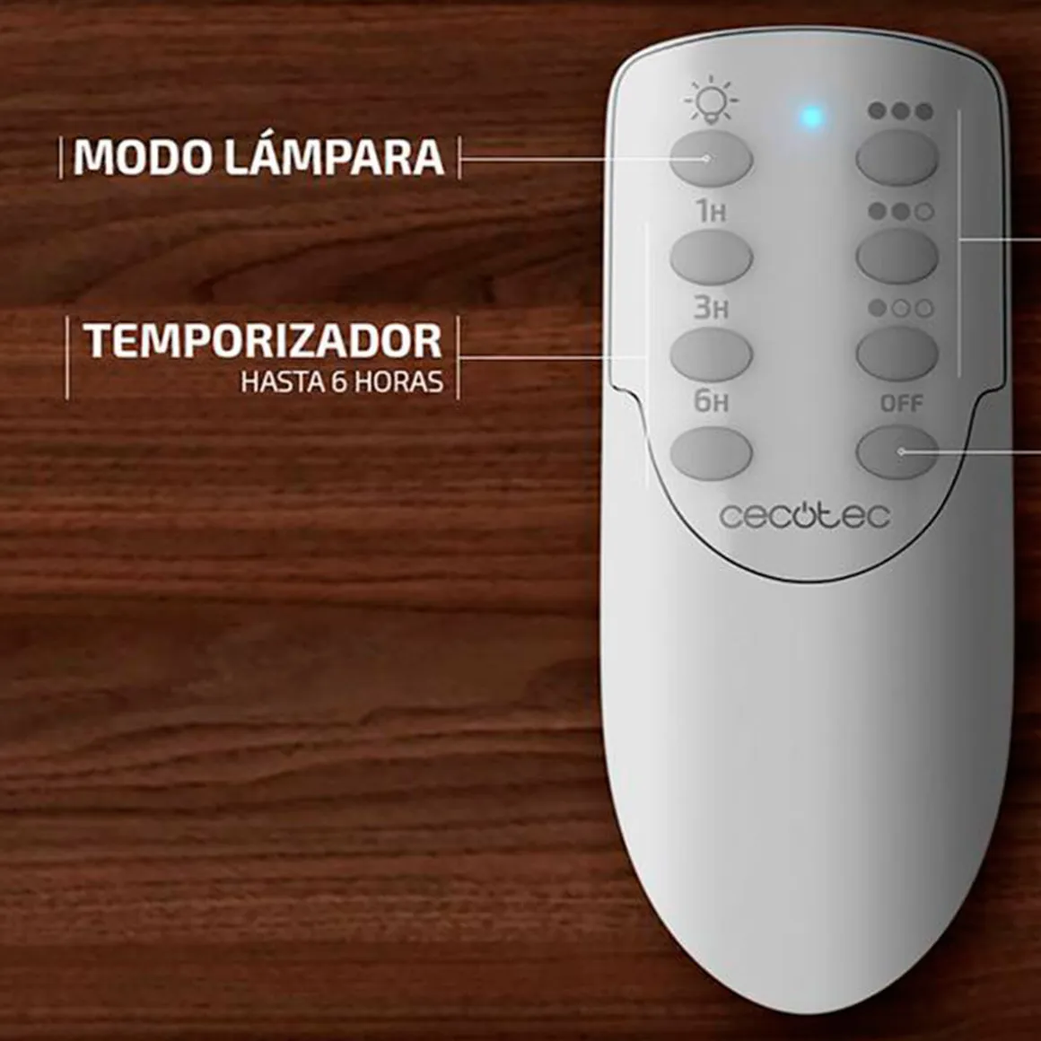 Ventilador de techo Cecotec EnergySilence Aero 550 60W 3 aspas mando a distancia blanco