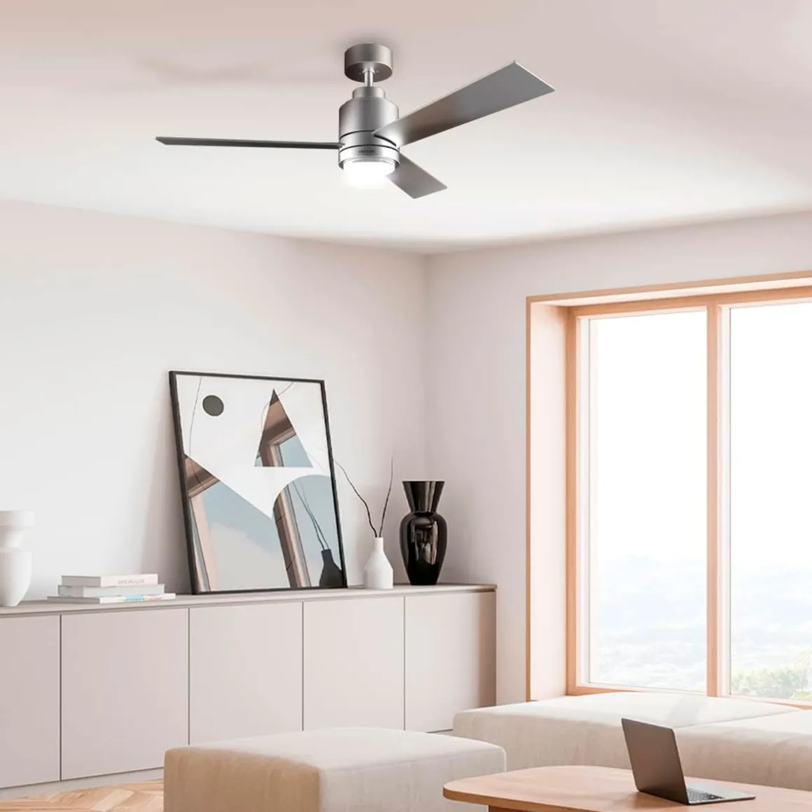 Ventilador de techo Cecotec EnergySilence Aero 4850 Style 30W 3 aspas mando a distancia