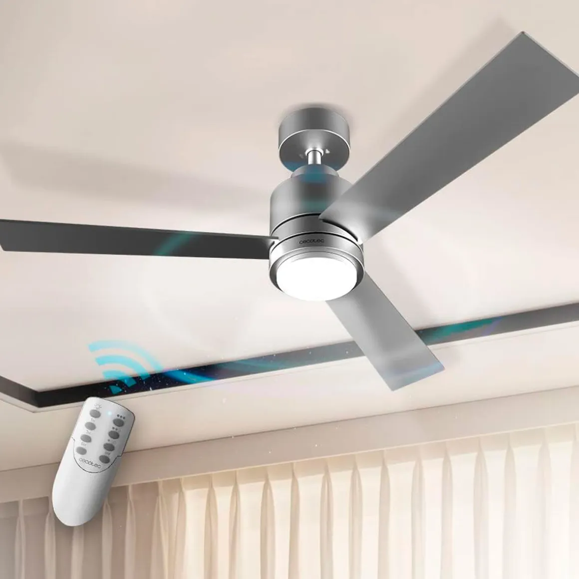 Ventilador de techo Cecotec EnergySilence Aero 4850 Style 30W 3 aspas mando a distancia