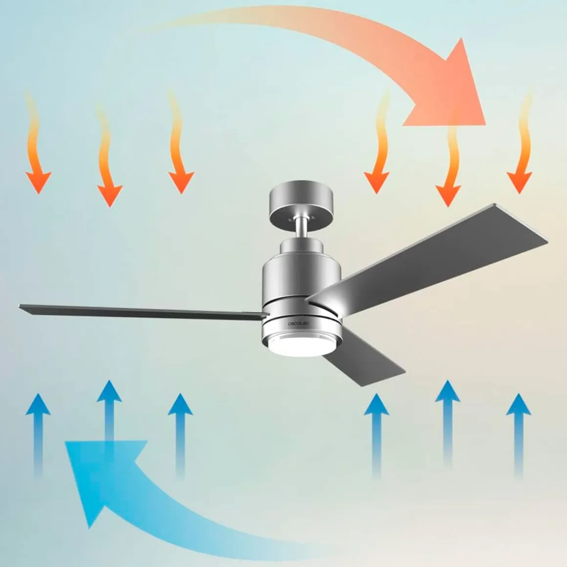 Ventilador de techo Cecotec EnergySilence Aero 4850 Style 30W 3 aspas mando a distancia