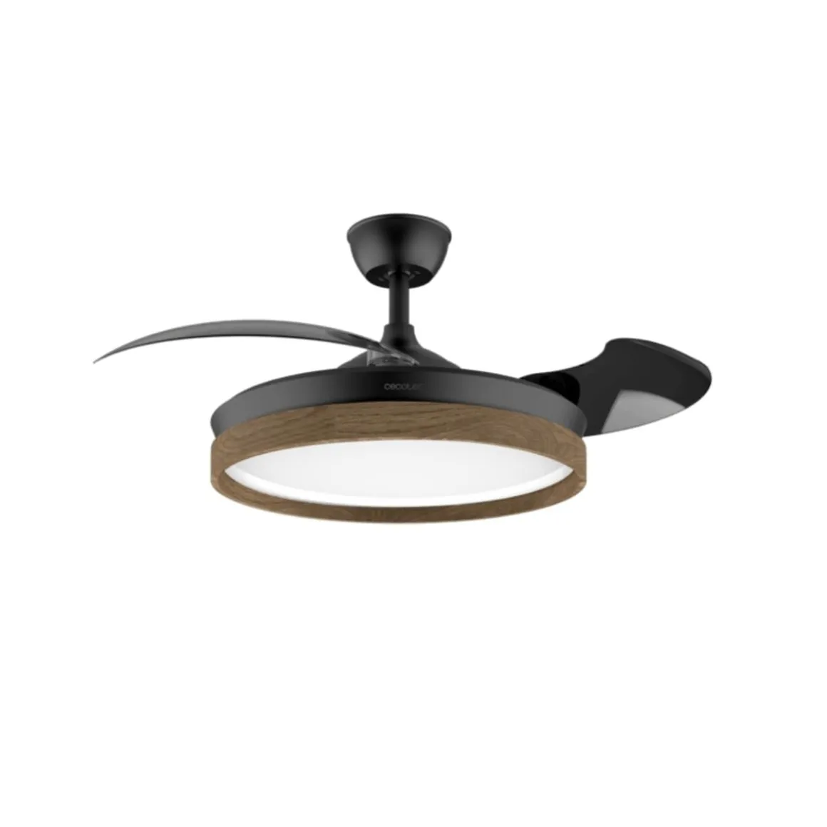Ventilador de techo Cecotec EnergySilence Aero 4320 Invisible 35W aspas retráctiles marrón oscuro