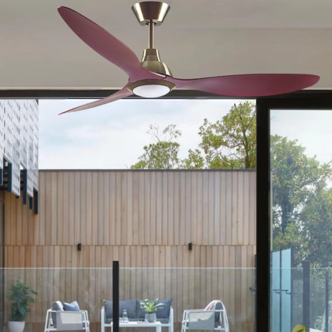 Ventilador de techo Delfos Bel Air 20W 3 aspas mando a distancia Ø132 cm