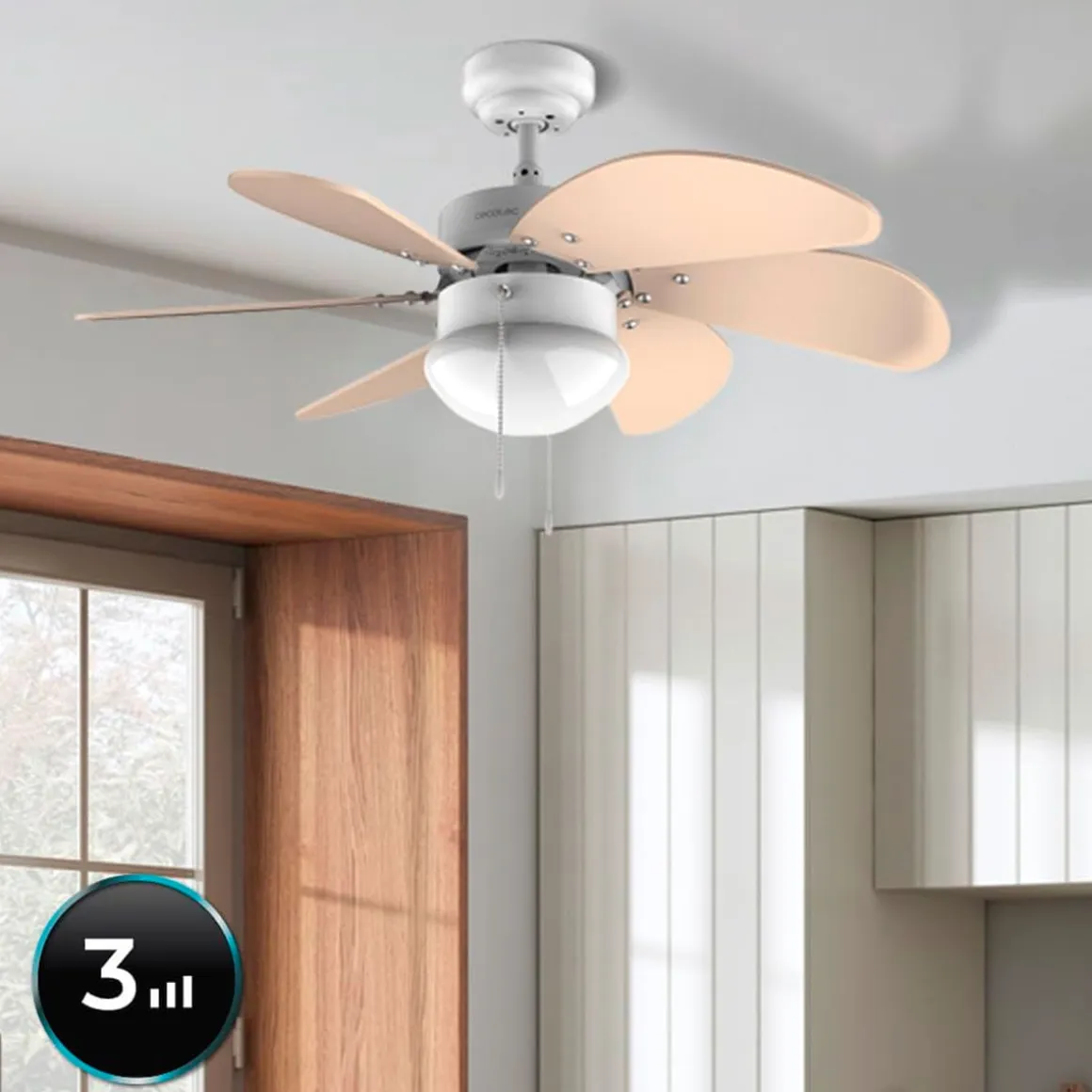 Ventilador de techo EnergySilence Aero 3600 Vision Cecotec 50W 3 velocidades
