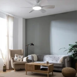 Ventilador de techo EnergySilence Aero 5200 55W 6 aspas con mando a distancia Ø132 cm