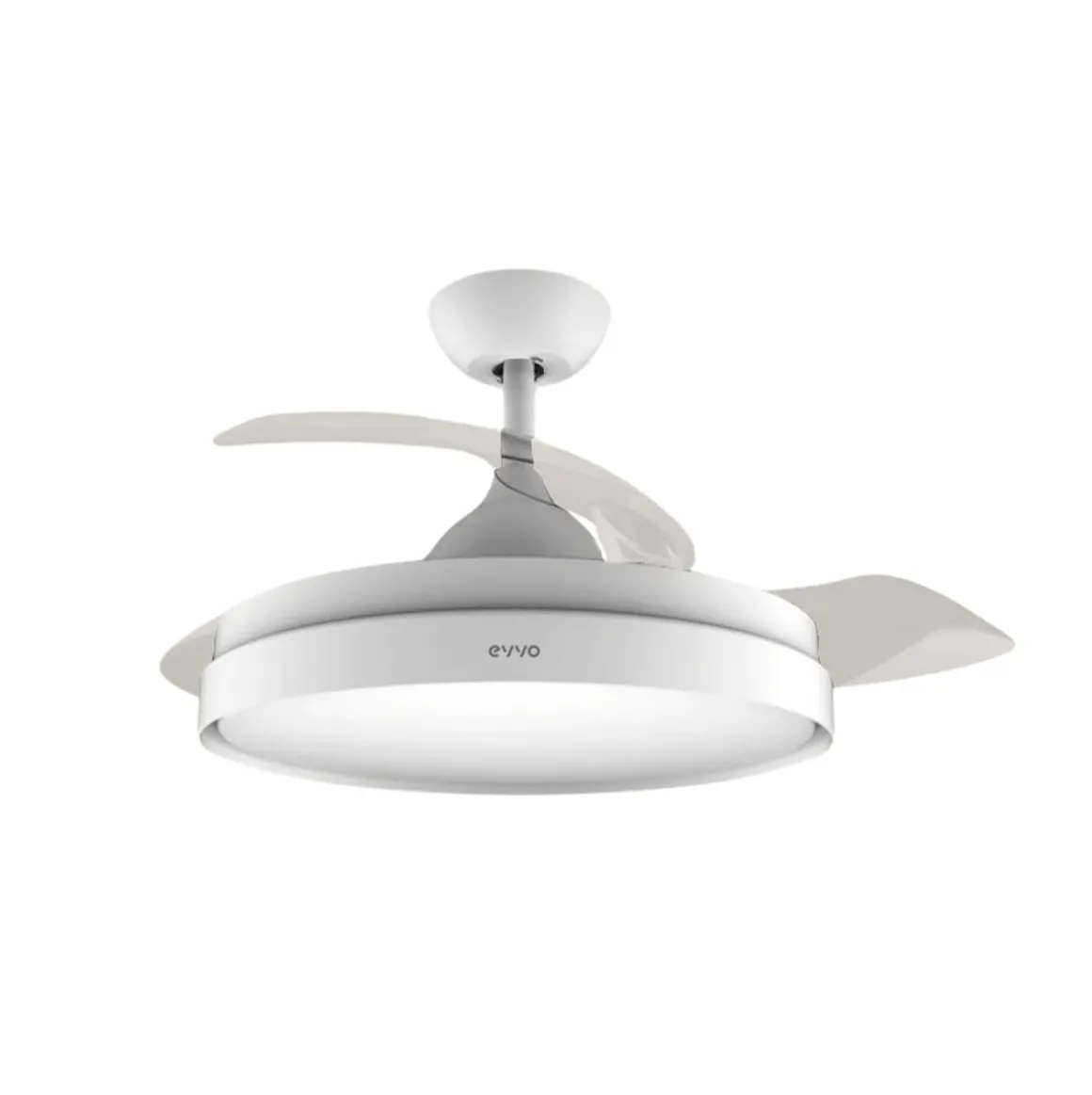 Ventilador de techo Evvo V450 40W 3 aspas retráctiles 6 velocidades blanco Ø107 cm