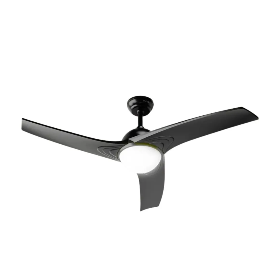 Ventilador de techo Evvo V522 60W 3 aspas 6 velocidades negro Ø132 cm