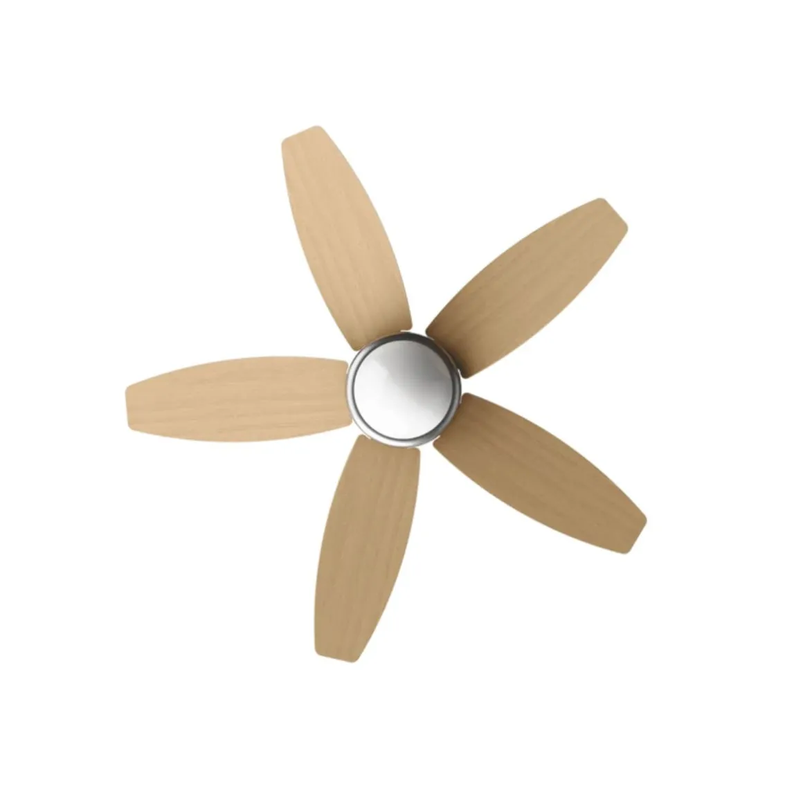 Ventilador de techo Evvo V416 55W 5 aspas 3 velocidades natural Ø106 cm