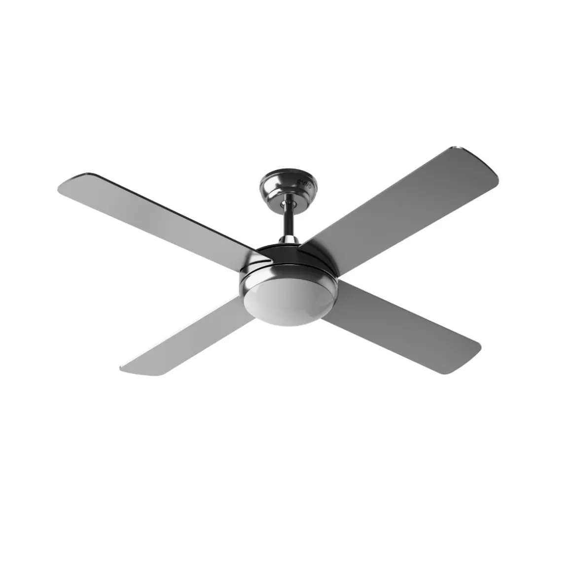 Ventilador de techo Evvo V516 65W 4 aspas 3 velocidades plata Ø132 cm