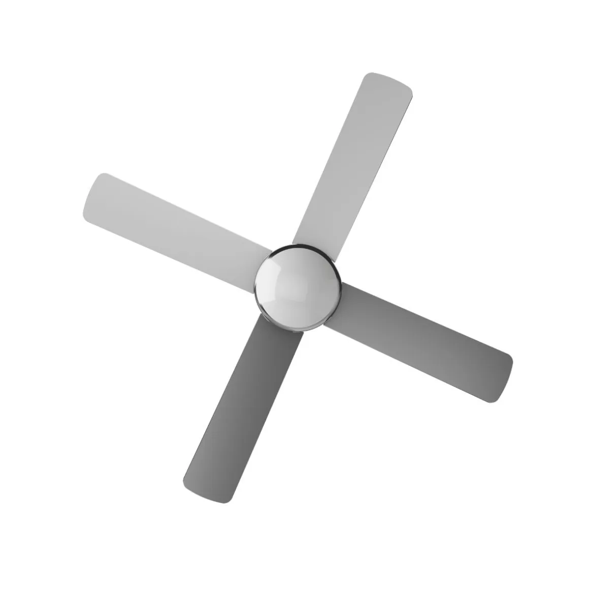 Ventilador de techo Evvo V516 65W 4 aspas 3 velocidades plata Ø132 cm
