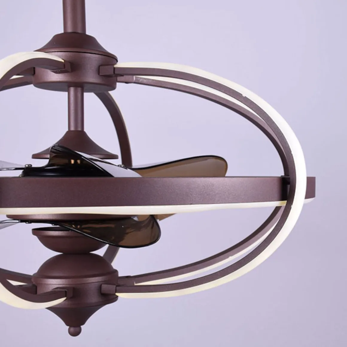 Ventilador de techo Imbat Lumit 152W 3 aspas mando a distancia marrón Ø65 cm