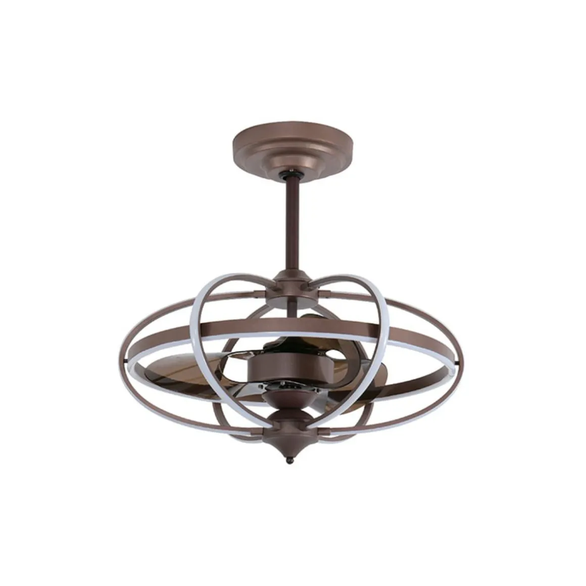 Ventilador de techo Imbat Lumit 152W 3 aspas mando a distancia marrón Ø65 cm