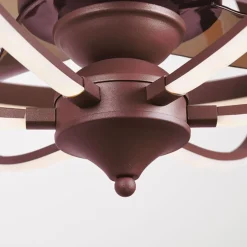Ventilador de techo Imbat Lumit 152W 3 aspas mando a distancia marrón Ø65 cm