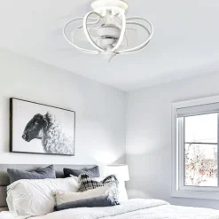 Ventilador de techo Kai Bel Air 120W 3 aspas mando a distancia blanco Ø60 cm