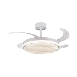 Ventilador de techo Karnak Bel Air 72W 4 aspas retráctiles blanco Ø108 cm