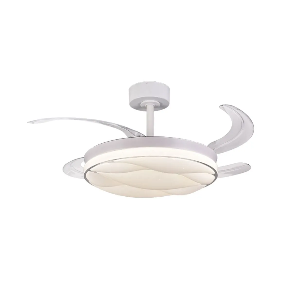 Ventilador de techo Karnak Bel Air 72W 4 aspas retráctiles blanco Ø108 cm