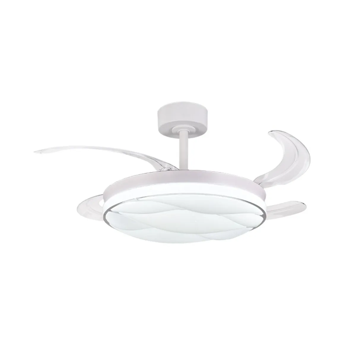 Ventilador de techo Karnak Bel Air 72W 4 aspas retráctiles blanco Ø108 cm