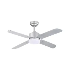Ventilador de techo Kenia Shakespear 18W 4 aspas reversibles mando a distancia Ø107 cm