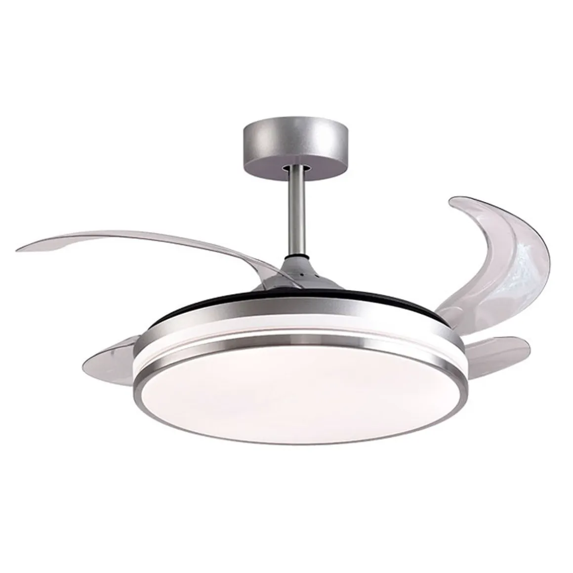 Ventilador de techo Kepler Bel Air 72W aspas retráctiles mando a distancia Ø108 cm