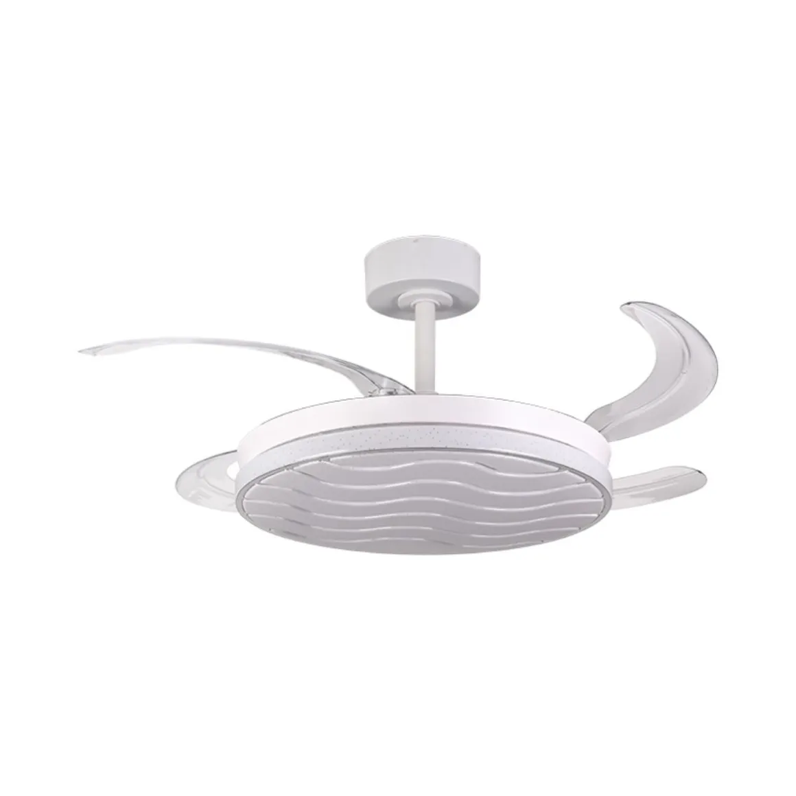 Ventilador de techo Luxor Bel Air 72W 4 aspas retráctiles blanco Ø108 cm