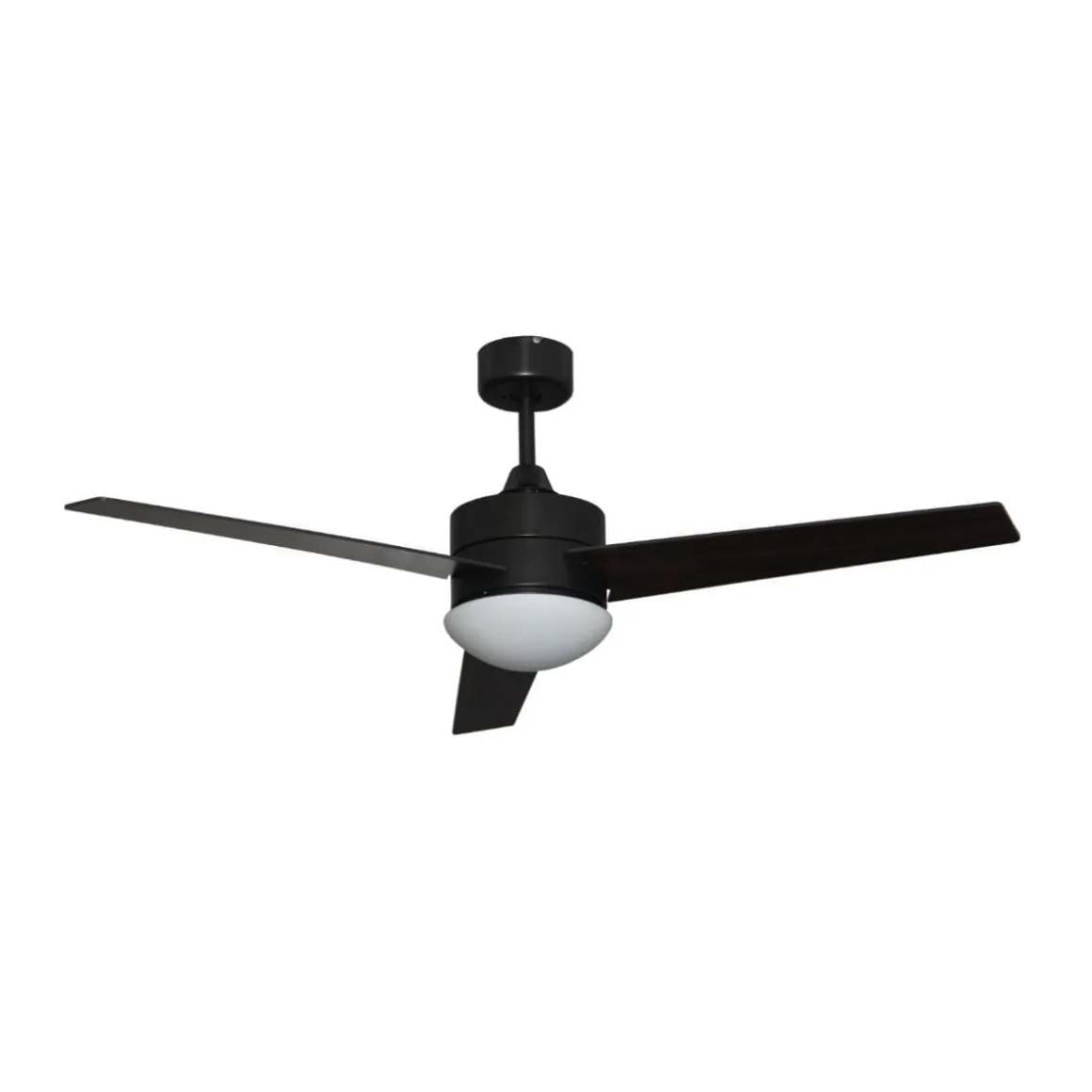 Ventilador de techo Milos 70W 3 aspas con mando a distancia negro Ø121 cm